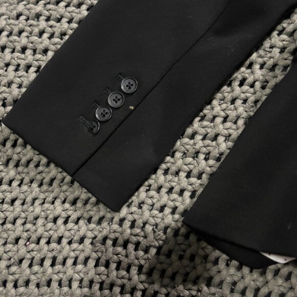 🖤 Express Editor Fitted One Button Blazer - Black - Size 12 - Picture 4 of 8